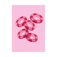 Plakat „Love Chips” – Nowoczesny Plakat Ilustracyjny