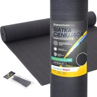 SIATKA CIENIUJĄCA 95% OSŁONA 1,5x25m ANTRACYT MASKUJĄCA NA OGRODZENIE PŁOT