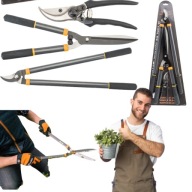 ZESTAW NOŻYC I SEKATORÓW OGRODOWCH RĘCZNYCH DO GAŁĘZI ROŚLIN Powermat 3 szt