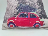 Podusia jasiek FIAT 500 stary model z choinką na dachu