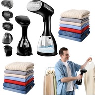 PAROWNICA DO UBRAŃ ŻELAZKO PAROWE STEAMER PAROWY ZESTAW AKCESORIA KLIPS 7w1