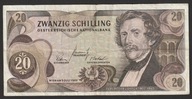 Austria 20 schilling 1967 - Carl Ritter Ghega - P-L