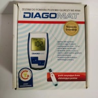 DIAGOMAT ZESTAW DO POMIARU GLUKOZY WE KRWI + 2-gi niemiecki + 2-a Tależe