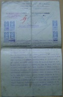 WĘGRZCE -KONTRAKT KUPNA SPRZEDAŻY -1920 ROK -adwokat RUDOLF REINER notariat