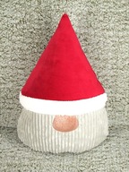 Poduszka Skrzat Krasnal czerwony beż szary miedziany nos 45 x 35