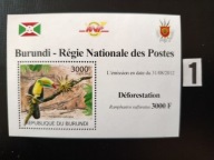 Ptaki , Burundi MNH