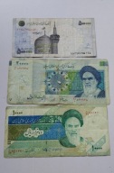 ZESTAW 3 BANKNOTÓW IRAN