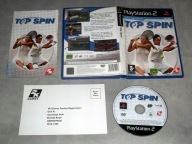 TOP SPIN PS2 2K SPORTS NAJLEPSZY TENNIS TENIS PLAYSTATION 2 3xANG
