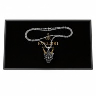 Gotycki Naszyjnik Maska ONI Hannya STAL Chirurgiczna UNISEX