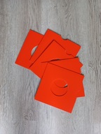 Czerwone koperty na płyty winylowe 7' 45 rpm 5 szt