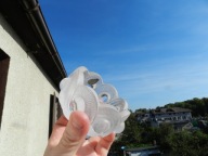 Lalique France paterka średnica ok 9,5 cm wys 5cm sygnowana