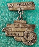 ODZNAKA KBS KURKOWE BRACTWO STRZ. ŚREM III MIEJSCE - TARCZA FUNDACYJNA 2000