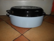 STARA EMALIOWANA BRYTFANKA GĘSIARKA