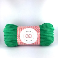 SZNUREK bawełna z rdzeniem 5mm ZIELONY 50mb WYPRZEDAŻ