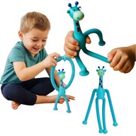 ŻYRAFA POP TUBE RURKA ROZCIĄGANIA Z PRZYSSAWKAMI ZABAWKA SENSORYCZNA RURKI