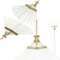 GRABIE METALOWE WACHLARZOWE DO OGRODU LIŚCIE 20 ZĘBÓW 58 x 150cm KOTARBAU