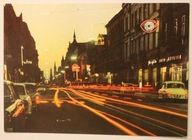 ŁÓDŹ. Ulica Piotrkowska nocą, 1971 rok