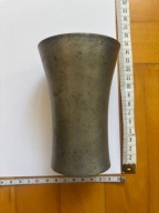 stary kubek / wazonik z cyny Wiltmann - stan i wymiary zgodnie ze zdjęciami