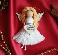 Aniołek handmade makrama