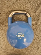 Kettlebell 12 kg stalowy | odważnik treningowy do ćwiczeń | Krepki Chwyt |
