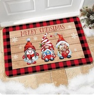 DYWANIK ANTYPOŚLIZGOWY ŚWIĄTECZNY WYCIERACZKA CHOINKA 60X40 cm