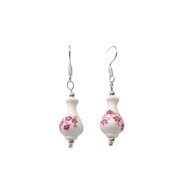 Kolczyki z karafką do sake - róż