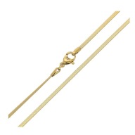 86320 Łańcuszek stal chirurgiczna 316L pozłacany 18k płaski 50 CM 1,9 MM