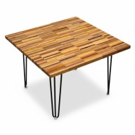 Unikalny stolik kawowy z kolorowego drewna egzotycznego