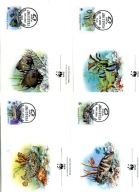 A45357)WWF-FDC Ryby: Antigua 1010 - 1013