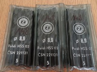 Wiertło hss do metalu Poldi 8,9 mm dł. 123 mm