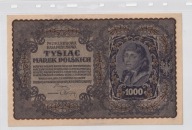 1000 MAREK POLSKICH Polska 1919 III SERJA B super stan