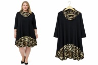 Tuniko-Sukienka Panterka Big Size 54/56/58 Over Size