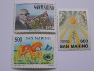 San Marino - zestaw - Mi. 1287, 1303, 1323 **