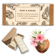 Wosk Sojowy do Kominka – Rum & Kokos, Długotrwały, Intensywny Zapach