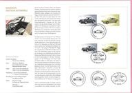 Niemcy 2016 karnet FDC, 2zn.z ark.+2zn.samoprz. stare samochody 2 różne dat