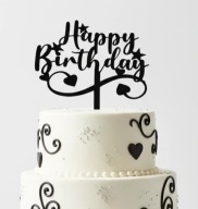 topper na tort HAPPY BIRTHDAY!!!kolory