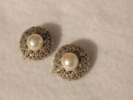 Przepiękne klipsy z markazytem pr. 800