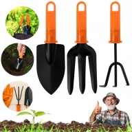 ZESTAW NARZĘDZI OGRODOWYCH OGRODNICZYCH WIDEŁKI PAZURKI ŁOPATKA SOLIDNE