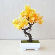 Sztuczne rośliny z tworzyw sztucznych Bonsai doniczka ozdoby dekoracje
