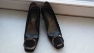 Włoskie skórzane czółenka - 37/24,5cm !