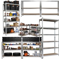 Regał magazynowy metalowy Thomas 222 x 90 x 40 cm max 150 kg na półkę