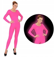 Kostium Kombinezon Neonowa Sukienka Różowa / Strój Karnawałowy / M-L