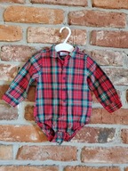 koszulowe body w kratę * 80cm