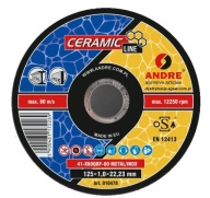 TARCZA DO CIĘCIA ANDRE 125x1 mm INOX ceramiczna