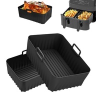 FOREMKA SILIKONOWA WKŁAD DO FRYTKOWNICY FORMA AIR FRYER BEZTŁUSZCZOWEJ 2X
