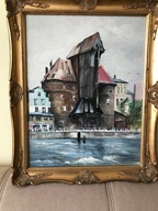 Obraz olejny Zuraw nad Motlawa