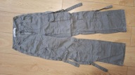 Damskie spodnie multicargo Bershka, rozmiar 32. Stan IDEALNY! TANIO! Szare