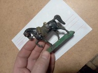 Stara Zabawka Żołnierzyk PRL Koń Czarny z kocem