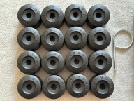 Zaślepki, kapsle na śruby felg VW komplet 20 sztuk, czarne, 17 mm