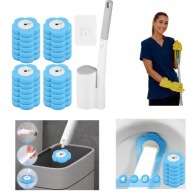 SZCZOTKA DO WC ZESTAW 6 SZTUK DO TOALETY ŚCIENNA WYMIENNE KOŃCÓWKI